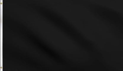 DMSE Solid Black Flag, 2x3 Flag, UV Resistant, Fade Resistant Material with Metal Grommets (2ft x 3ft), (Polyester), (Black)