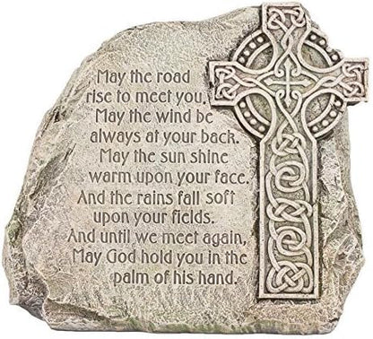 Joseph's Studio by Roman Inc., CELTIC CROSS GARDEN, Garden Collection, Religious Statue, Holy Family, Memorial, Angel, Patron Saint, Garden Décor (8x9x3)