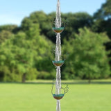10.6FT Rain Chains for Gutter, Chicken Decorative Rain Chain with 12 Cups, Adjustable Rain Catcher Chain for Eaves Drainage, Replacement for Downspout