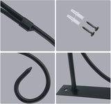 Tinsow Plant Bracket Iron Wall Hooks Straight Downcurled Hanging for Wind Chimes, Flower Baskets, Decorative Plants, Lantern, Wind Spinners, Bird Feeders, Indoor or Outdoor Decoration