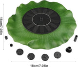 Solar Water Fountain - Garden Decor Solar Bird Fountain,Led Powered Ponds, Led Pond Pump Bird Bath, Lily Outdoor Ponds with 8 Nozzles, Water Pump for Outside Pond and Backyard