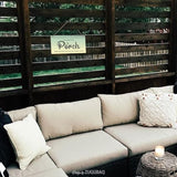 Porch Decor Welcome To Our Porch Where Memories Are Made And Worries Are Few Wood Sign Home Garden Patio Backyard Outdoor Decorations Housewarming Gift Front Door 5x10 Inch