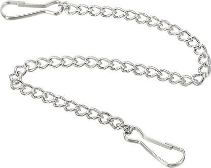 MECCANIXITY Hanging Chain with Snap Clips 9.84 Inch Garden Plant Hangers for Signboard Chalkboard Basket Lantern Wind Chime, Stainless Steel Pack of 4