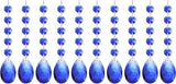 PATIKIL Teardrop Crystal Chandelier Pendants Beads, 10 Pack 145mm Length 38mm Chandelier Prisms Parts Ornaments Hanging Beads for DIY Arts Crafts Decoration, Blue