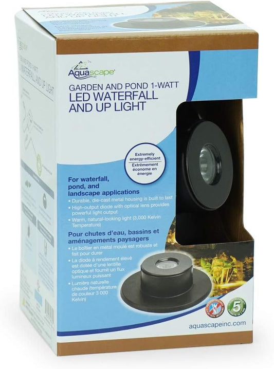 Aquascape LED Waterfall Up Light 1-Watt for Garden, Pond and Water Feature | 84032 (Pack of 6)