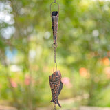 Zaer Ltd. Ornate Hanging Rain Chains (Bronze Finish, Rainbow Trout Fish)