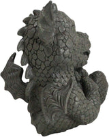 Ebros Garden Dragon Family Mommy and Me Time Statue 8" Long Cute Baby On Mother's Bosom Dragons Faux Stone Resin Finish Figurine Fantasy Home Decor