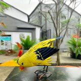 Creative Wrought Iron Yellow and Black Bird Ornaments Suitable for Decoration in Gardens, Homes, Parks, Courtyards, Outdoor Forests, Etc