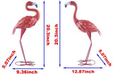 Flamingo Statue Metal Sculpture Garden Decoration Metal Yard Art for Patio Lawn Backyard Outdoor Decoration