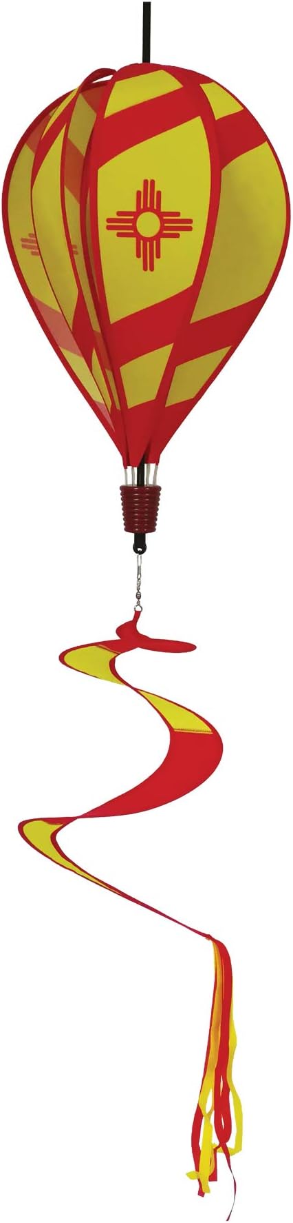 In the Breeze New Mexico Hot Air Balloon Wind Spinner,11" W x 17" H, 30" Tail