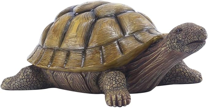 Decorative Tortoise Resin Ornament for Garden Charming Outdoor Sculpture for Lawn Patio and Home Unique Rustic Garden Lovers