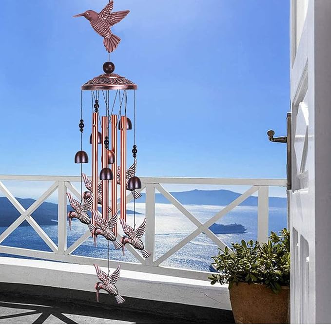 Alnicov Wind Chime,Outdoor Indoor Decor,Deep Tone Memorial Wind Chime for Outdoor Home Patio,Porch,Garden,Yard Decoration
