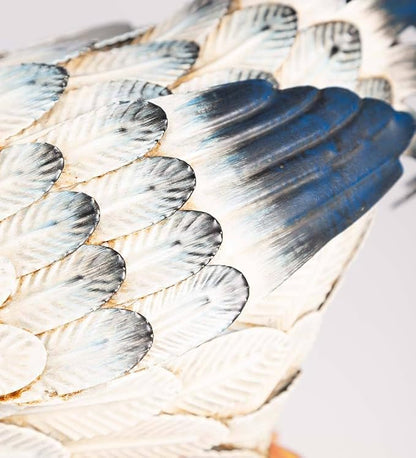 Wind & Weather Iron Hen Garden Statue 21" Wide by 13" High by 5.75" Deep Hen Statue for Garden, Patio, Porch, or Kitchen with Textured Feathers and Powder Coat Finish for Long-Lasting Color