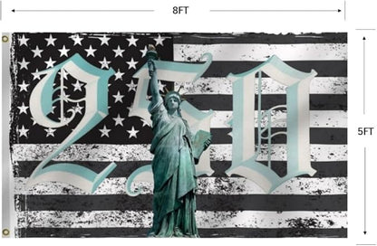 250th Birthday 250 Years 1776 2026 American Flag 5X8Ft, US Statue of Liberty, Double Side Printed Flags, Men Women Banner,Vibrant Colors, Double Stitched with 2 Brass Grommets, Bar Garden Street Decoration, GYM, Office Decor,Indoor Outdoor Use,Gifts. (...