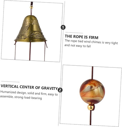 VICASKY 1pc Decorative Wind Chimes Dragon and for Indoor and Outdoor Relaxation Beautiful Metal Tube Pendant for Garden and Patio Decor