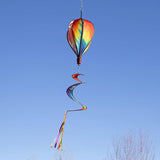 In the Breeze 0982 Tie Dye Hot Air Balloon Spinner-Outdoor Hanging Decoration