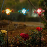 Fish 3Pack 21.3''H Outdoor Figurine Lights, Multicolor Clownfish Solar Garden Decor with Led Lights, Decorative Garden Stake for Yard, Patio, Lawn