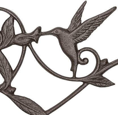 Plant Hanger Brackets Wall Mounted Cast Iron Metal Wrought Plants Hangers Hanging Decorative Hummingbird Hooks Holder for Indoor Outdoor Flower Basket Pot Planter, Bird Feeder, Wind Chimes Lantern