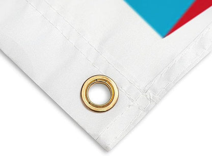 3x5 Feet Light Blue Puerto Rico Flag Tapestry Puerto Rican National Flags with 2 Brass Grommets for Indoor Outdoor Yard House Garden Decor Vivid Color Durable Polyester