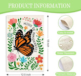 Hijos De Inmigrantes Garden Flag, 12 x 18 Inch Double Sided Political Yard Sign, Funny Monarch Butterfly Decor Flag for Outside Garden Yard, Immigrant Pride Gifts for Social Justice Supporter