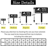 Personalised Bird Memorial Grave Marker, Custom Bird Memorial Stake Grave Marker, Metal Cemetery Decoration for Grave Sympathy Bird Memorial Plaque for Outdoors Grave Yard Garden