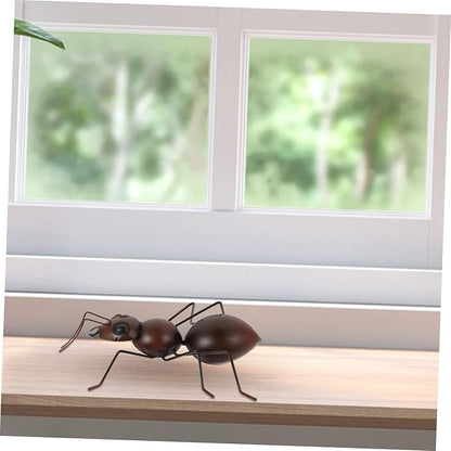 Metal Iron Ant Statue Garden Decor Large Ant Figurine Handcrafted Outdoor Balcony Lawn Ornament for Creative Home and Patio Adornment