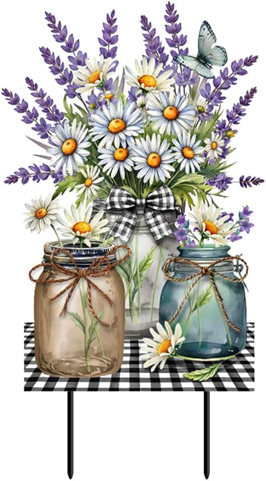 Briarwood Lane Lavender and Daisies Metal Art