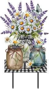 Briarwood Lane Lavender and Daisies Metal Art