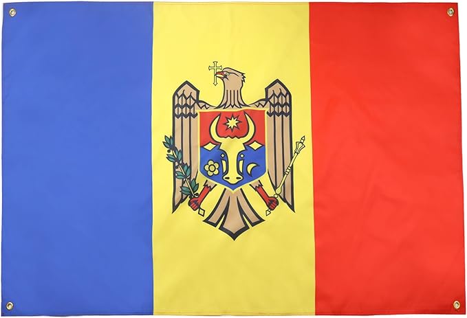 AZ FLAG Moldova Flag 150 x 90 cm with 4 Eyelets for Balcony or Wall
