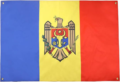 AZ FLAG Moldova Flag 150 x 90 cm with 4 Eyelets for Balcony or Wall
