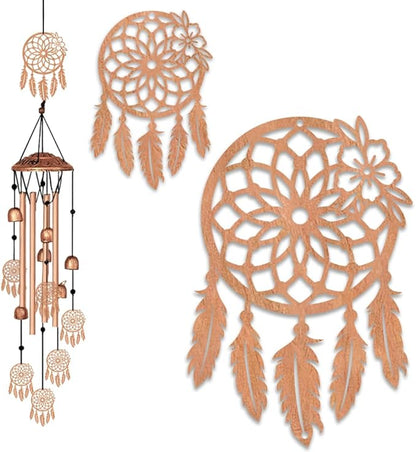ORIGACH Dream Catcher Wind Chimes, Metal Wind Chimes Indoor Outside Decor for Lawn, Patio, Home, Garden, Large Wind Chime Gifts for Birthday Family & Friends