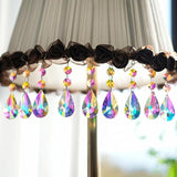 kanpura 25pcs 50mm Crystal Prisms Chandelier Suncatcher Beads Replacement Colorful Hanging Crystals for Chandeliers Window Wedding Party Decor