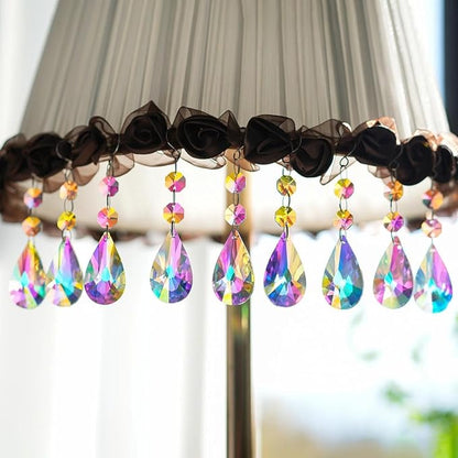 kanpura 25pcs 50mm Crystal Prisms Chandelier Suncatcher Beads Replacement Colorful Hanging Crystals for Chandeliers Window Wedding Party Decor