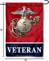 US Marines Veteran Garden Flag