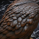 Bald Eagle Statue Outdoor - Large American Eagle Figurine for Garden, Yard, and Outside Decor | Majestic Realistic Hand-Painted Resin Sculpture, 24.4-Inch