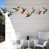 Bird Acrylic Hanging Ornament - 8Pcs Flying Birds Christmas Tree Ornaments, Xmas Tree Ceiling Pendants with Lanyard Tote Rearview Mirror Window Charms Gift for Men Women (Hummingbird 2)