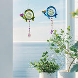 Garden Suncatcher,2 Pack Turtle Suncatchers with Crystal,Metal Sun Catchers Indoor Window Ornament for Outdoor Indoor Home Garden Decoration