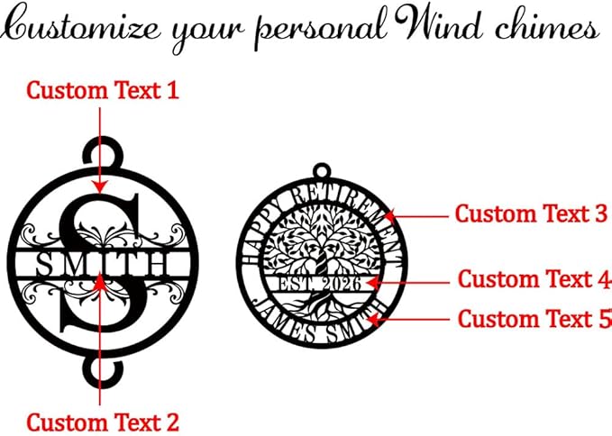 Personalized Retirement Gifts for Women Men - Custom 37" Tree of Life Wind Chimes with Name & Dates, Inspirational Retirement Gift for Teacher Nurse Coworker, Unique Garden Memorial Decor
