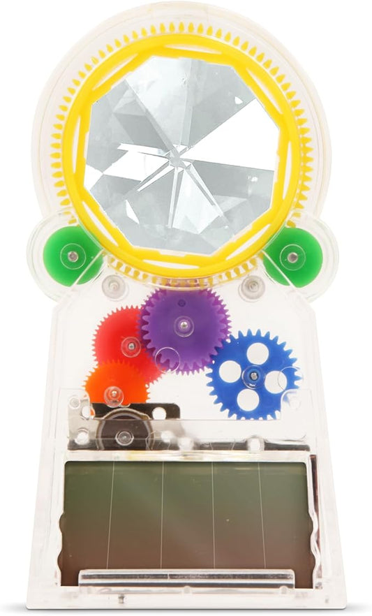 Kikkerland Solar Powered Rainbow Maker – Prism Suncatcher, Fun Home Window Decor – Unique Gift for Christmas & Birthdays – Standing Crystal