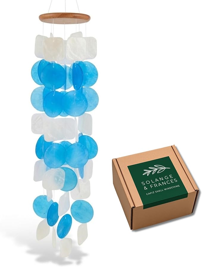 Solange & Frances Spring Decor Wind Chimes for Outside. Garden Decor Wind Chimes. Unique Windchimes Birthday Gifts for Women, Gift for Women Ideas