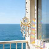 Crystal Suncatcher, Suncatchers for Windows Hanging, Sun Catchers Indoor Window, Unique Crystal Wind Chimes for Indoor & Outdoor Decoration, Gift for Sutffers Home Decor (Multicolour)