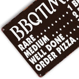 Funny Kitchen Signs Retro BBQ Timer Tin Sign Vintage Grilling Metal Signs For Outdoor Wall Decor Backyard Bar Signs Patio Barbecue Sign
