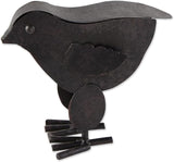 Zingz & Thingz Galvanized Metal Collection Country Farmhouse Animal Garden Sculpture, 11.25x3.75x14.5, Hen with Chicks