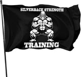 Gorilla Flag Outdoor Heavy Duty Gym Banner Double Sided 3x5 Ft Fitness Workout Flags with Brass Grommets for Room Decor, Bedroom, Garden, House Decoration