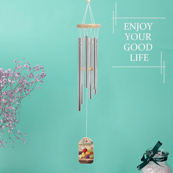 Wind Chimes for Outside Metal Wind Chimes Colorful Fruits Garden Backyard and Patio Decoration