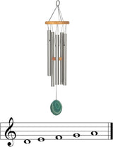Woodstock Chimes Signature Collection, Woodstock Celtic Chime, Agate 24'' Wind Chime, World Music Wind Chimes for Outdoor, Patio, Home or Garden Décor for St Patricks Day Decorations (WCCS)