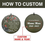 Personalized Cardinal Wind Chimes, 36inch Memorial Wind Chimes, Custom Sympathy Gifts, in Loving Memory of Dad/Mom, Condolences Wind Chime for Loss of Loved Ones (Produced in USA)