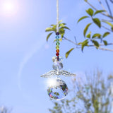 H&D HYALINE & DORA Crystal Guardian Angel Rainbow Makers Suncatchers with 30mm Ball Prism