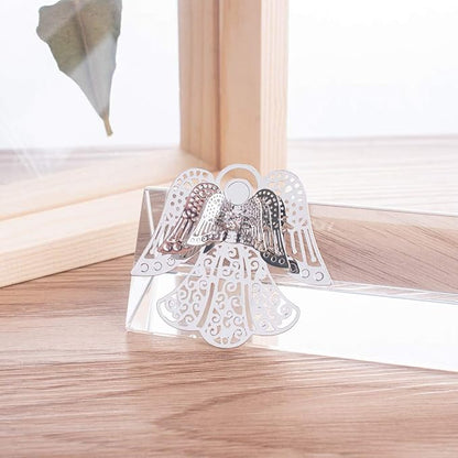longsheng 10pcs Silver Angel Hanging Suncatcher DIY Metal Parts Hand-Crafts Pendant Ornament Drop