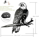 OULYDEKO Bald Eagle Metal Bird Yard Art, Outdoor Tree Decor, Eagle Statue Gift for Men